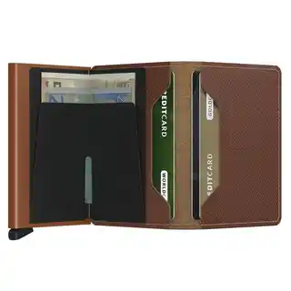 Secrid Mały portfel RFID Slimwallet Saffiano caramel