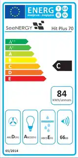 Seenergy Okap podszafkowy HIT PLUS 70 BL