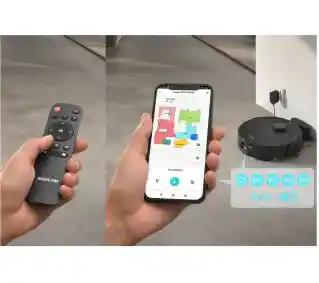 Sencor SRV 9020BK Funkcja mopowania Tworzenie mapy pomieszczenia 60dB Robot sprzątający