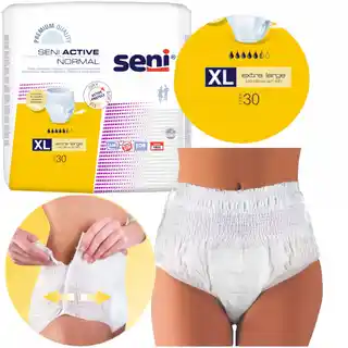 Seni Active Normal Majtki chłonne Extra Large XL 30szt