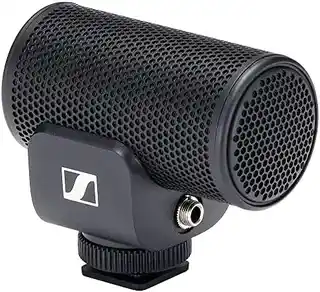 Sennheiser MKE 200 mikrofon nakamerowy kierunkowy do aparatu smartfona, kompaktowy, zasilanie baterią