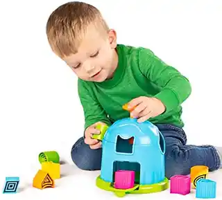 Shape Factory Fabryka Kształtów Qelements FA267-1, sorter dla dzieci, drewniane elementy, kolorowe, edukacyjny, rozwijający motorykę