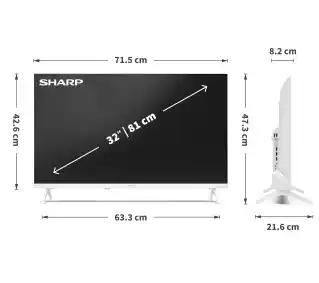 Sharp 32HE2745EW 32 HD Redy TiVo Smart TV DVB-T2 Telewizor LED