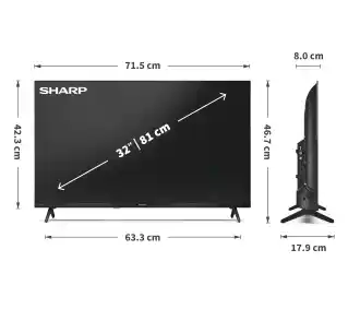 Sharp 32HF3765E QLED Google TV DVB-T2 Telewizor QLED