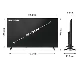 Sharp 40HF3765E 40 QLED Full HD Google TV DVB-T2 Telewizor QLED