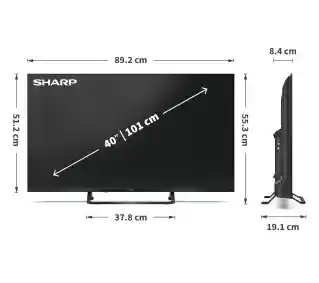 Sharp 40JF3855E 40 QLED Full HD TitanOS DVB-T2 Telewizor QLED
