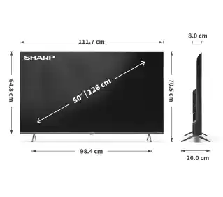 Sharp 50GM6745E 50 QLED 4K Smart TV Dolby Vision Dolby Atmos Telewizor QLED
