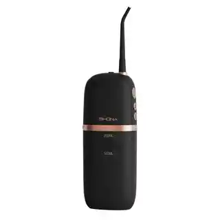 Shona irygator S200 Pro czarny, akumulatorowy, wodoodporny, z końcówką do dziąseł, 300 ml, tryb pulsacyjny, marka Shona