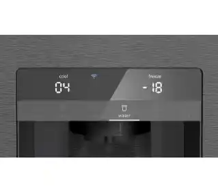 Siemens iQ500 KF96DAXEA lodówka No Frost 183cm dystrybutor wody zdalne sterowanie czarna stal szczotkowana