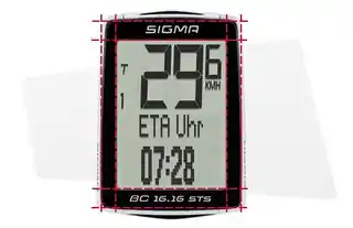 Sigma licznik rowerowy BC 16.16 STS bezprzewodowy, czarny, ekran LCD, funkcje prędkości, dystansu, czasu, bezprzewodowa transmisja, bateria CR2032