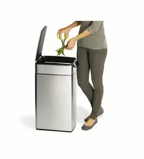Simplehuman Kosz na śmieci 40L TOUCH-BAR SLIM - stal FPP CW2016