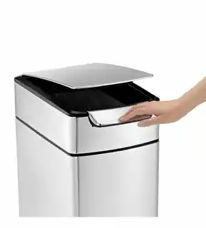 Simplehuman Kosz na śmieci 40L TOUCH-BAR SLIM - stal FPP CW2016