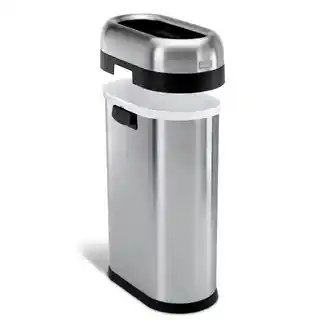 Simplehuman OPEN SLIM Kosz na Śmieci 50 l Otwarty