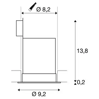 SLV CONTONE okrągła, biała, 13W LED, 2000/3000K 161291