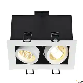 SLV KADUX 2 GU10 kwadratowa, mat. biała, max. 2x50W 115521