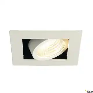SLV KADUX LED DL SET, kwadratowa, biała, mat., 9W, 38deg 3000K, z Zasilaczem 115701
