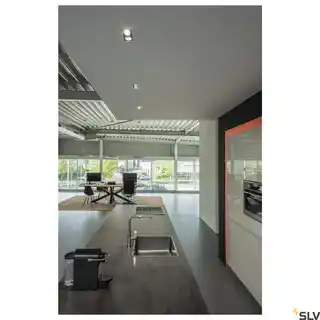 SLV KADUX LED DL SET, prostokątna, mat. biała, 2x 9W, 38deg 3000K, z Zasilaczem 115711