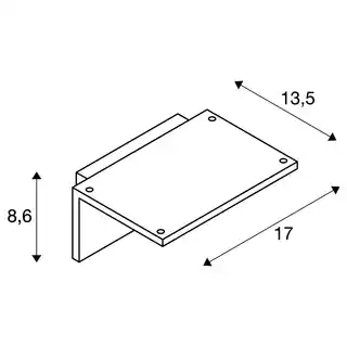 SLV Kinkiet ANGOLUX S czujnik ruchu IP44 LED 3000K biały 1001970