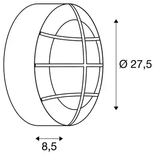 SLV Kinkiet BULAN GRID 229081