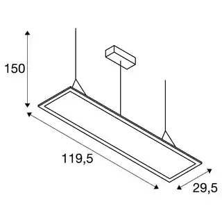 SLV Lampa wisząca biurowa I-PENDANT PRO DALI, 4000K 1003049