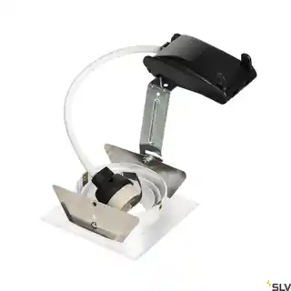 SLV NEW TRIA I GU10 kwadratowa, mat. biała, max. 50W, 111721