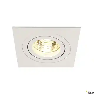 SLV NEW TRIA I GU10 kwadratowa, mat. biała, max. 50W, 111721