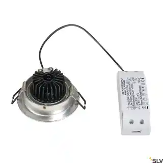 SLV NEW TRIA LED DL ROUND SET, alu, 6W, 38deg 2700K, z Zasilaczem, 113876