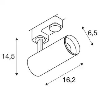 SLV NUMINOS PHASE S, lampa z systemem 3-fazowym, 4000 K 36deg; 1004091