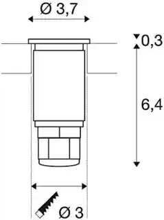 SLV Oprawa do gruntowa DASAR LED MINI 233540