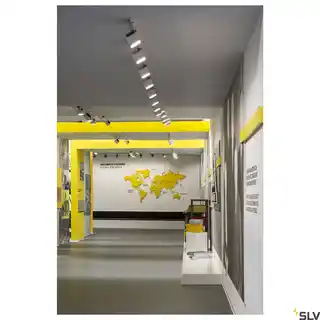 SLV EURO CUBE Oprawa szynowa 3F LED 4000K biały 60 z adapterem 3-fazowym