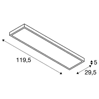 SLV PANEL DALI lampa sufitowa LED, 3000K 1003054