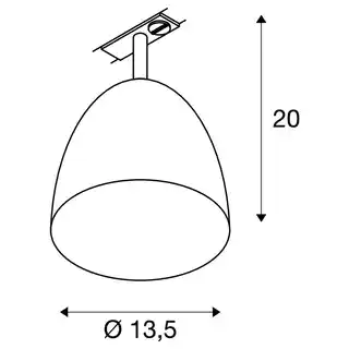 SLV PARA CONE 14 QPAR51 lampa do systemu 1-fazowego 1002875