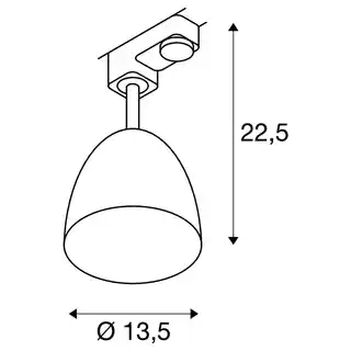 SLV PARA CONE 14 QPAR51 lampa do systemu 3-fazowego 1002877