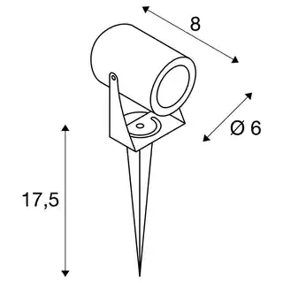 SLV Reflektor LED SPIKE 1002203