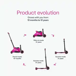 Smartrike smarTrike - Hulajnoga 4w1- Xtend Ride-on - Pink