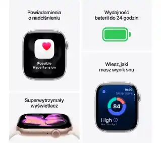 Smartwatch Apple Watch 11 Gps 42mm Oled Nfc Onyks aluminium Pasek sportowy Czarny M/L