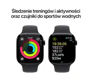 Smartwatch Apple Watch Series 10 GPS Cellular 42mm aluminium onyk S M czarny