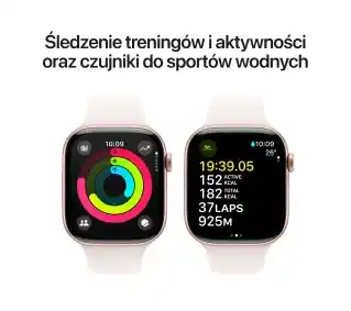 Smartwatch Apple Watch Series 10 Gps, koperta 46 mm z aluminium w kolorze różowego złota