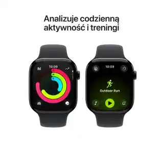 Smartwatch Apple Watch Series 11 GPS 46mm z aluminium Onyx Pasek sportowy Czarny S/M