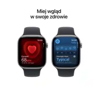Smartwatch Apple Watch Series 11 GPS plus Cellular 42mm z aluminium Gwiezdna szarość Pasek sportowy Czarny S/M