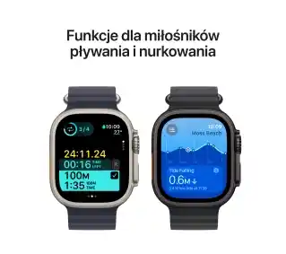 Smartwatch Apple Watch Ultra 2 GPS Cellular 49mm tytan czarny z paskiem Ocean w kolorze czarnym
