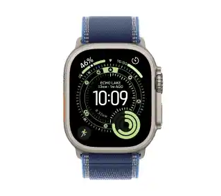 Smartwatch Apple Watch Ultra 3 GPS plus Cellular 49mm Natural Titanium Case Blue Trail Loop - S/M