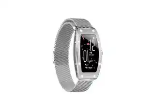 Smartwatch Kumi K18 Svarovski srebrny