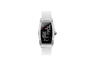 Smartwatch Kumi K18 Svarovski srebrny