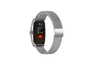 Smartwatch Kumi K18 Svarovski srebrny