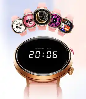Smartwatch Rubicon RNCF29 różowy silikon