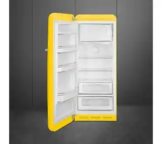 Smeg FAB28LYW6 Chłodziarka No Frost 153cm Żółty Lodówka