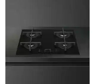 Smeg Selezione PV264B płyta gazowa 60cm czarna, czujnik gazu, 4 palniki