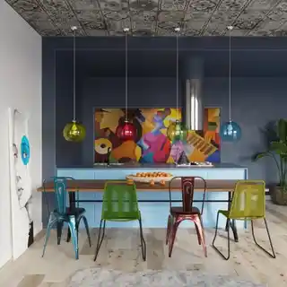 Sollux Lampa wisząca BALL Czerwona SL.0253