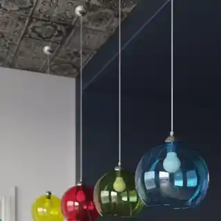 Sollux Lampa wisząca BALL Czerwona SL.0253